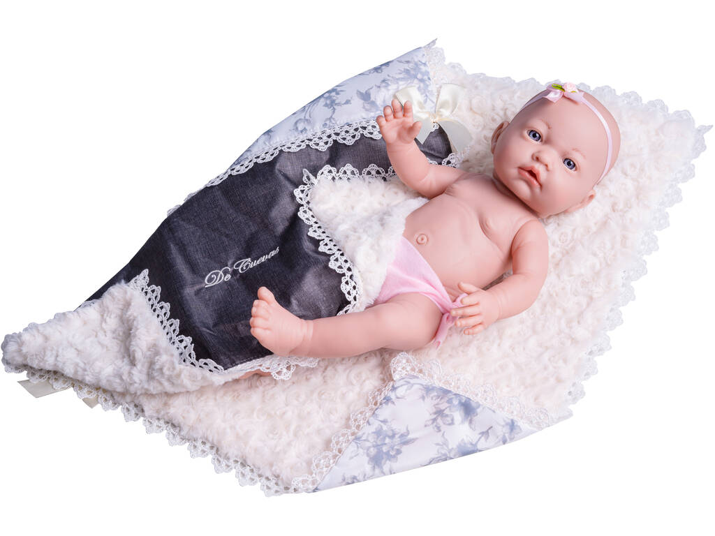 Neugeborene Puppe 45 cm. Cucosito Mit Decke Reborn