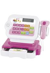 Caisse Enregistreuse Rose avec Calculatice, Scanner et Panier de la Menag�re 5 Accessoires