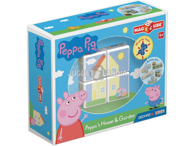 Geomag Magicube Peppa Pig Haus und Garten Toy Partner 50