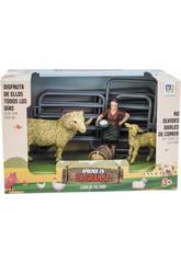 Ferme Kit avec 2 Moutons et Fermière