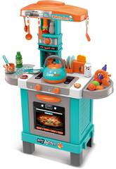 Cucina Interattiva Verde con 32 Accessori 