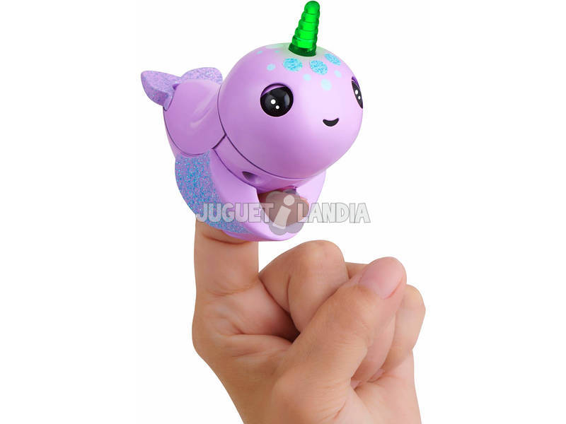 Fingerlings Light Up Narwhal Nelly WowWee 3696