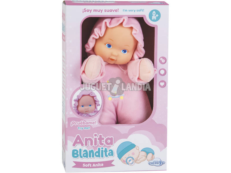 Bambola Cucosita Anita Blandita 30 cm. Rosa