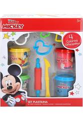 Mickey Potes de P�te � Modeler avec des Moules et des Outils Colorbaby 77172