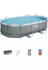 Piscina Desmontável Oval Power Steel 488x305x107 cm. Bestway 56448