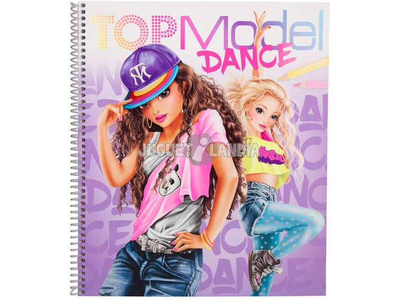 TopModel Cuaderno para Colorear Dance 10959