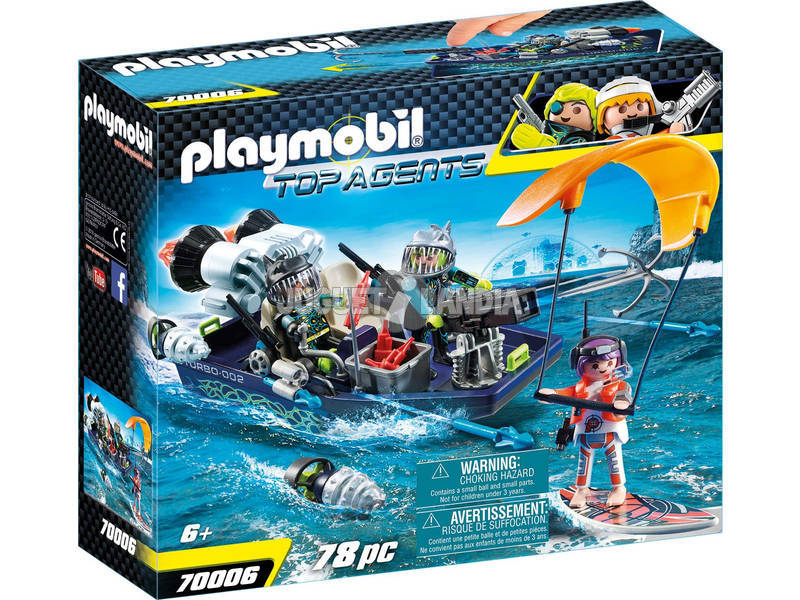 Playmobil Team S.H.A.R.K. Vaisseau avec Harpon 70006