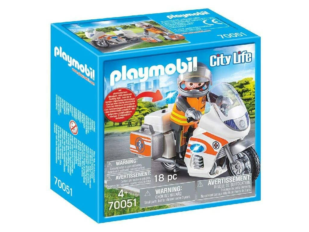 Playmobil Moto de Secours 70051