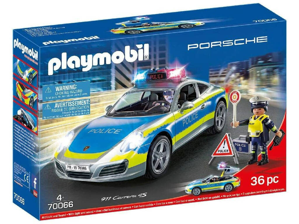 Playmobil Porsche 911 Carrera 4S Policía 70066