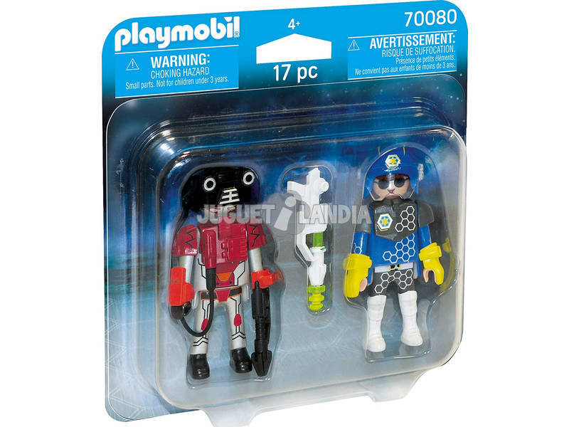 Playmobil Duopack Polizia Spaziale e Ladro 70080