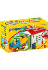 Playmobil 1,2,3 Camion avec Garage Playmobil 70184