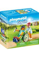 Playmobil Paziente in Sedia a Rotelle 70193
