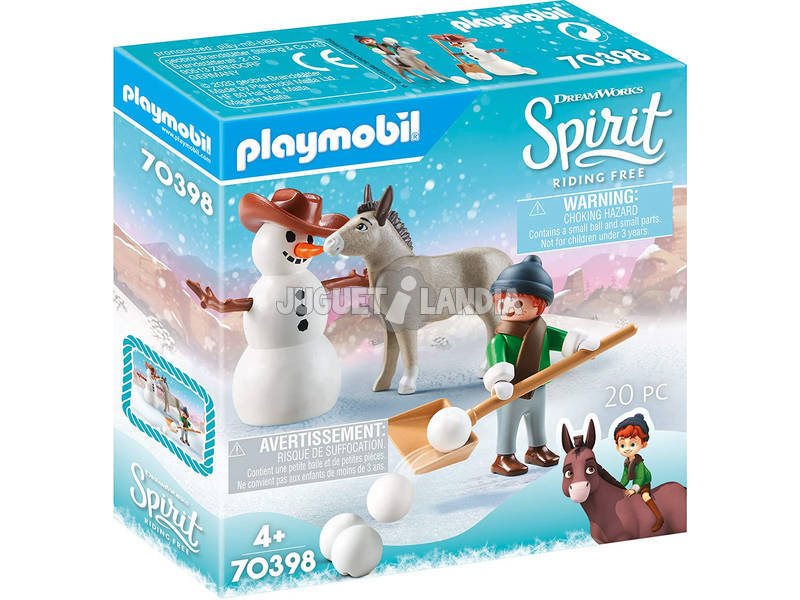 Playmobil Spirit Pupazzo di Neve con Trasqui e Signore Carota 70398