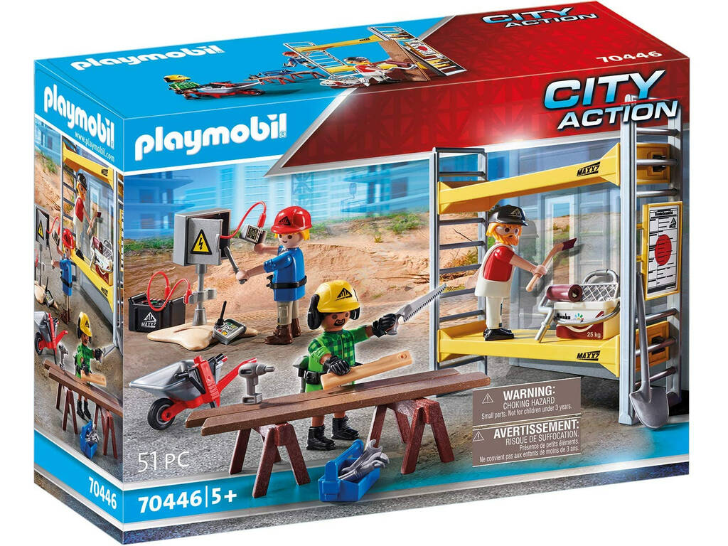 Playmobil Andamio con Obreros 70446