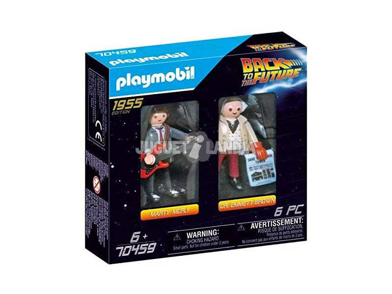 Playmobil Retopur Vers Le Futur Marty McFly et Dr. Emmett Brown 70459