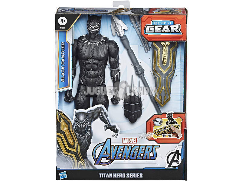 Avengers Figura Titan Black Panther com Acessórios Hasbro E7388