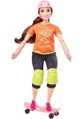 Barbie Olimpadas Skateboarder Mattel GJL78