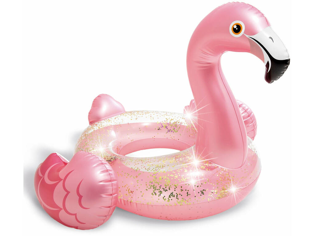 Galleggiante Gonfiabile Glitter Flamingo Tube Intex 56251
