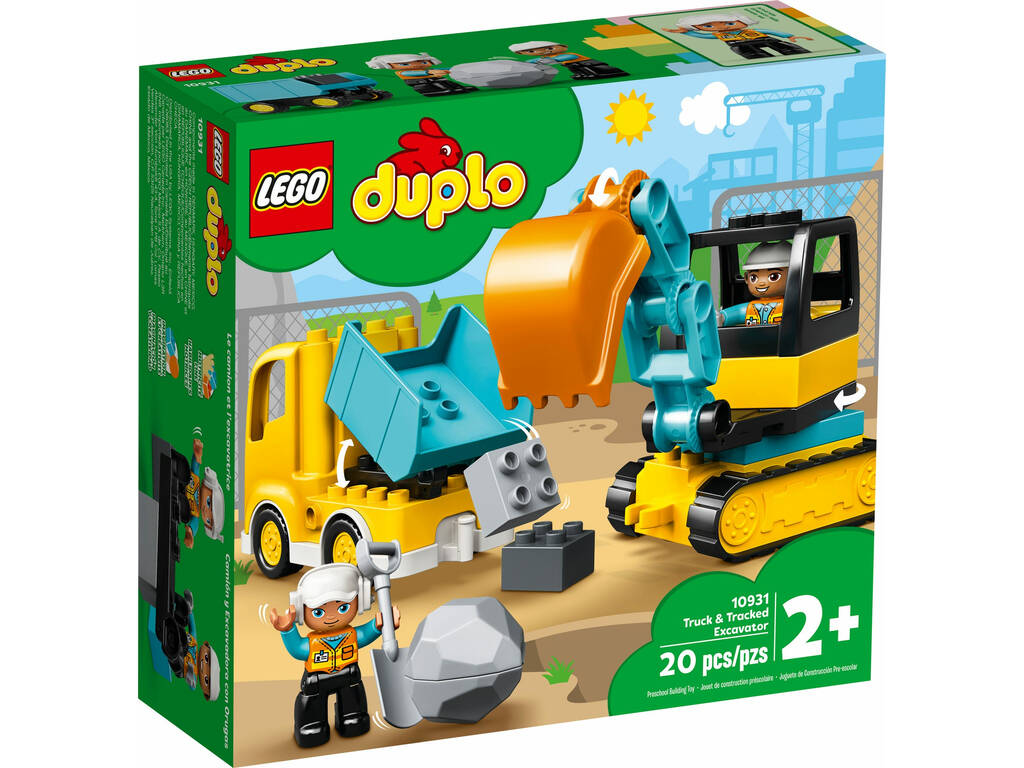Lego Duplo Town Camion et Excavatrice à Chenilles 10931