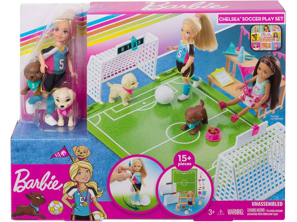 Barbie Fußball Set von Chelsea Mattel GHK37