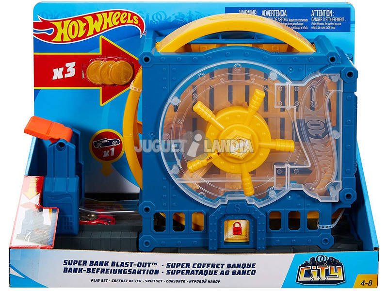 Hot Wheels City Super Bank Break-Out Mattel GBF96