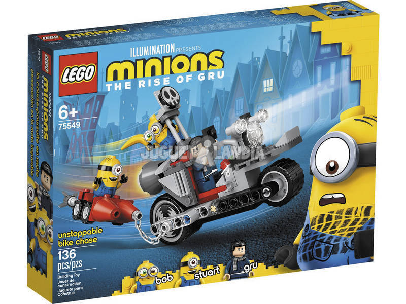 Lego Minions Perseguição na Motocicleta Imparável 75549