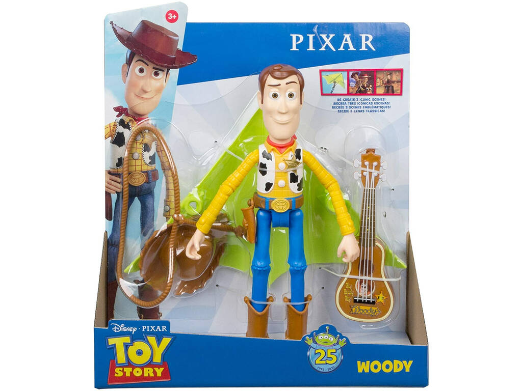 Toy Story 25 Aniversario Woody con Guitarra Mattel GJH47