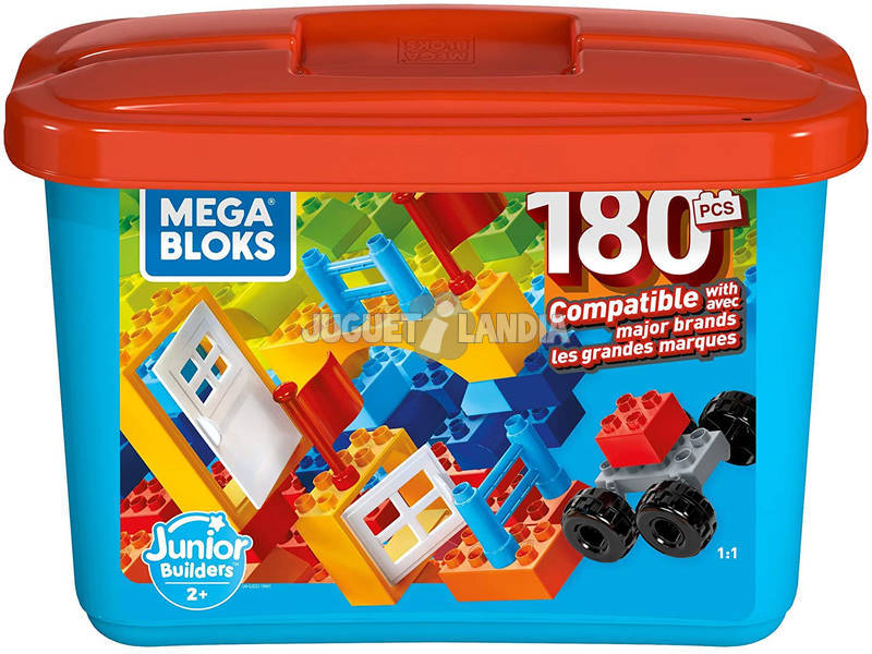 Mega Bloks Cubo Azul 180 Peças Mattel GJD22