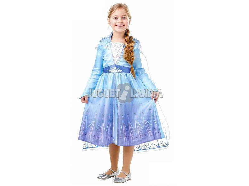 Costume Bambina Frozen 2 Elsa Travel Classic Taglia XL Rubies 300284-XL