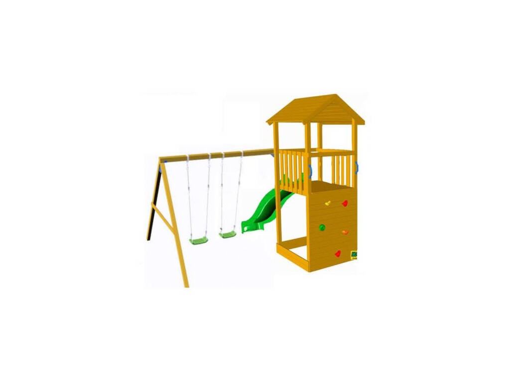 Kinderspielplatz Canigo mit Doppelschaukel Masgames MA700204