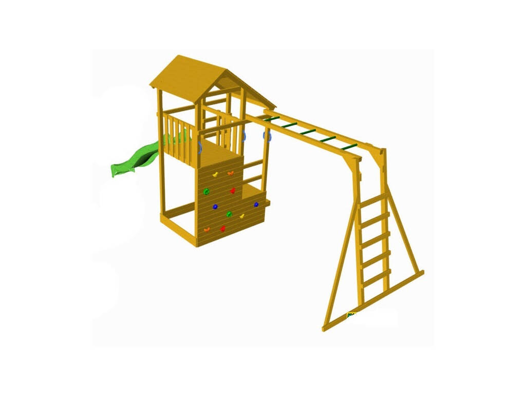Parque Infantil Teide XL com Escada de Macaco Masgames MA700102