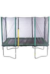 Trampolino Premium 305x215 cm. con Rete e Scala Masgames MA302242
