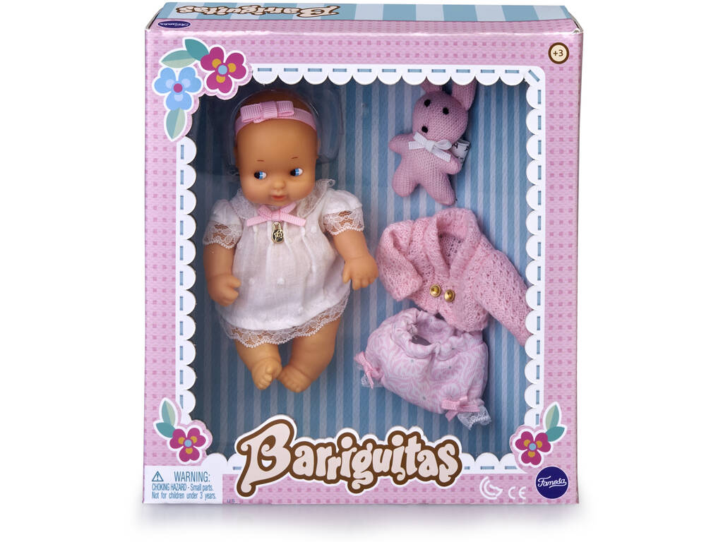 Barriguitas Set de Bebé con Ropita Rosa Famosa 700015698