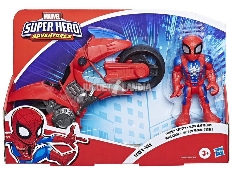 Marvel Super Hero Mega Mini Motorrad Spiderman Hasbro E7929