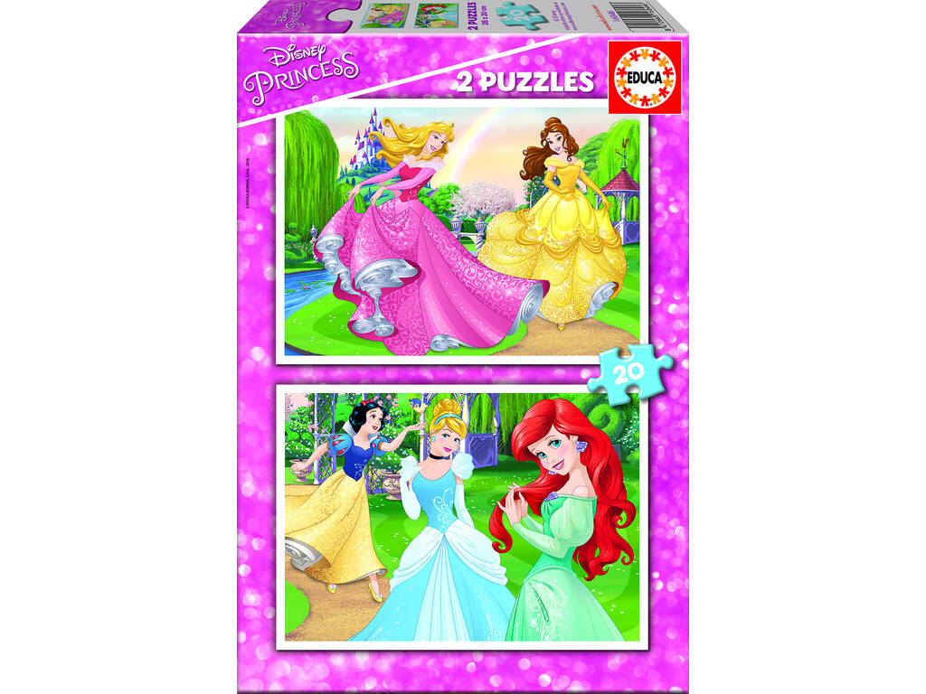 Puzzle 2X20 Princesses Disney Educa 16846