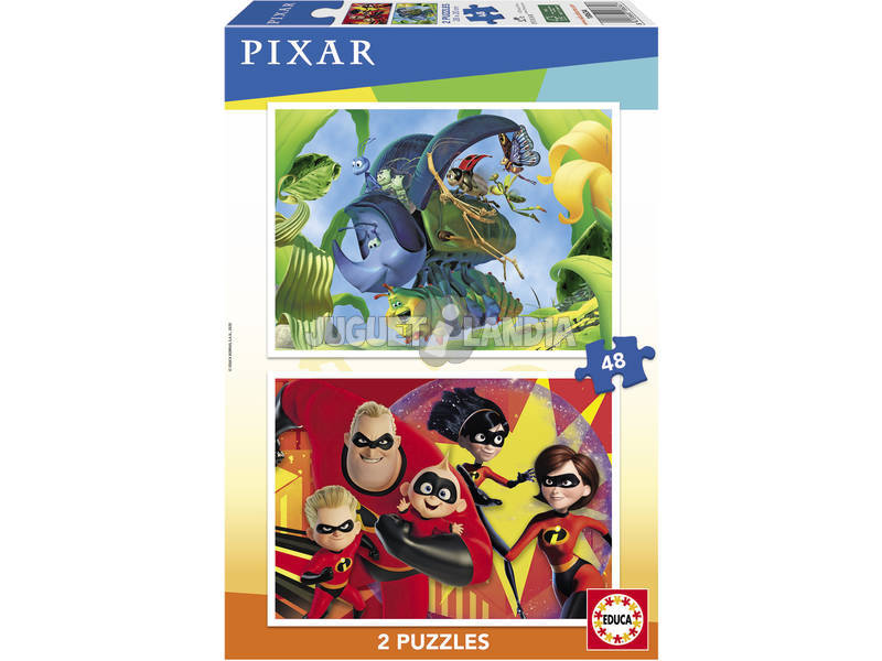 Puzzle 2x48 Pixar Educa 18634