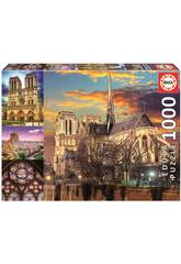 Puzzle 1000 Collage von Notre Dame Educa 18456