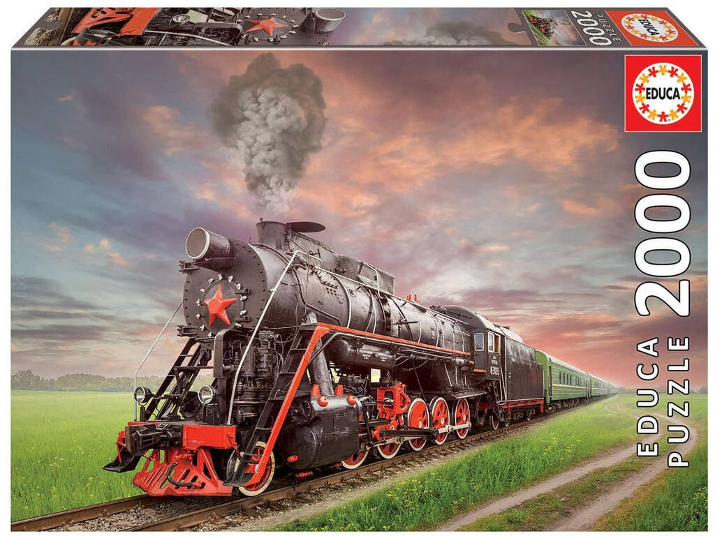 Puzzle 2000 Locomotive à Vapeur Educa 18503