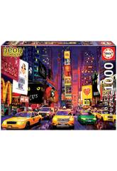 Puzzle 1000 Times Square, Nueva York Neón Educa 18499