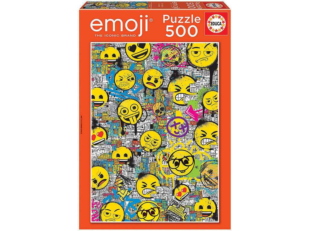Puzzle 500 Emoji Graffiti Educa 18485