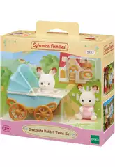 Sylvanian Families Set di Passeggino Gemellare Cabe e Breeze Cioccolato Epoch Per Immaginare5432
