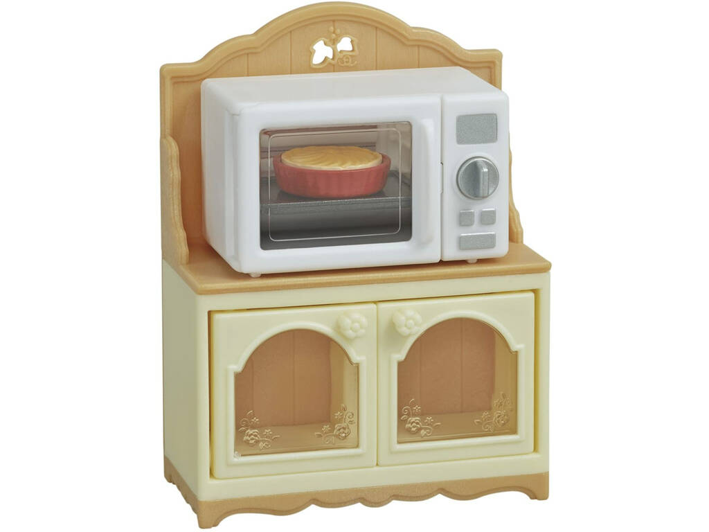 Sylvanian Families Epoch Imagination Microwave Cabinet Set 5443