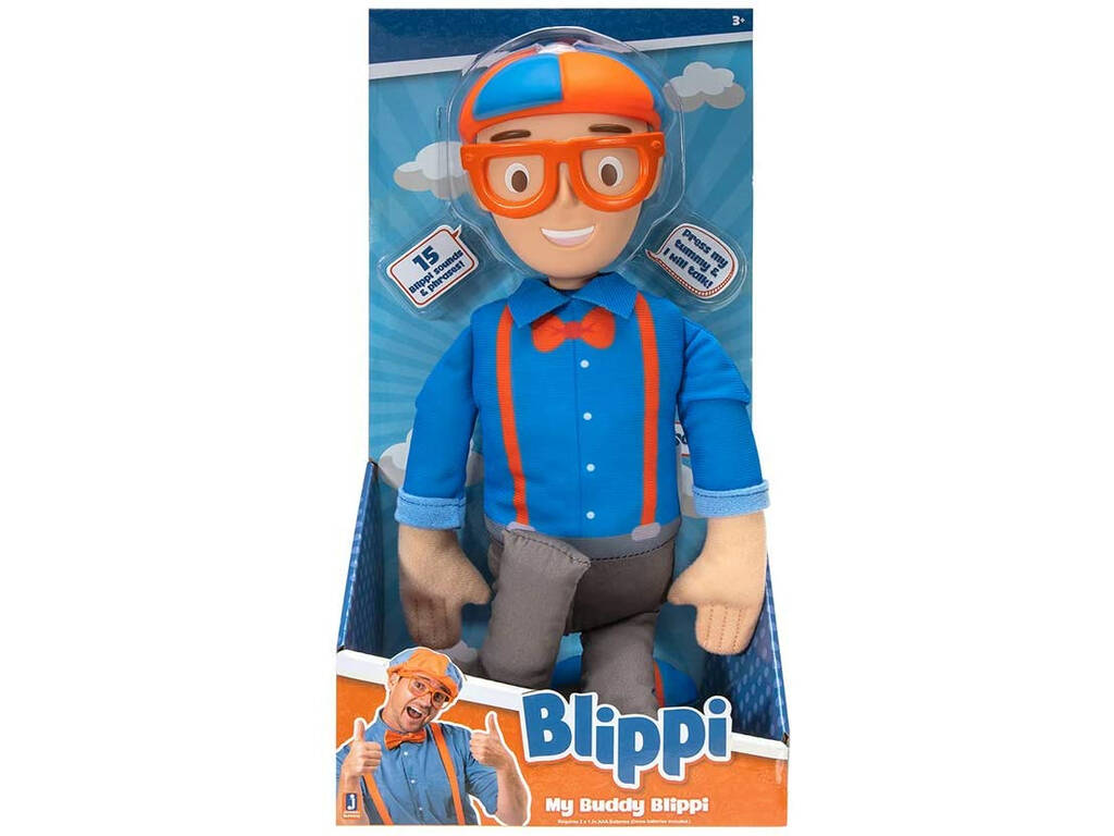 Blippi Figur mit Geräuschen von Toy Partner BLP0047
