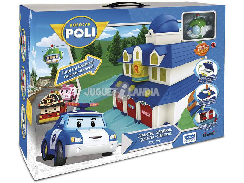 Robocar Poli Cuartel General con Figura Toy Partner 83156