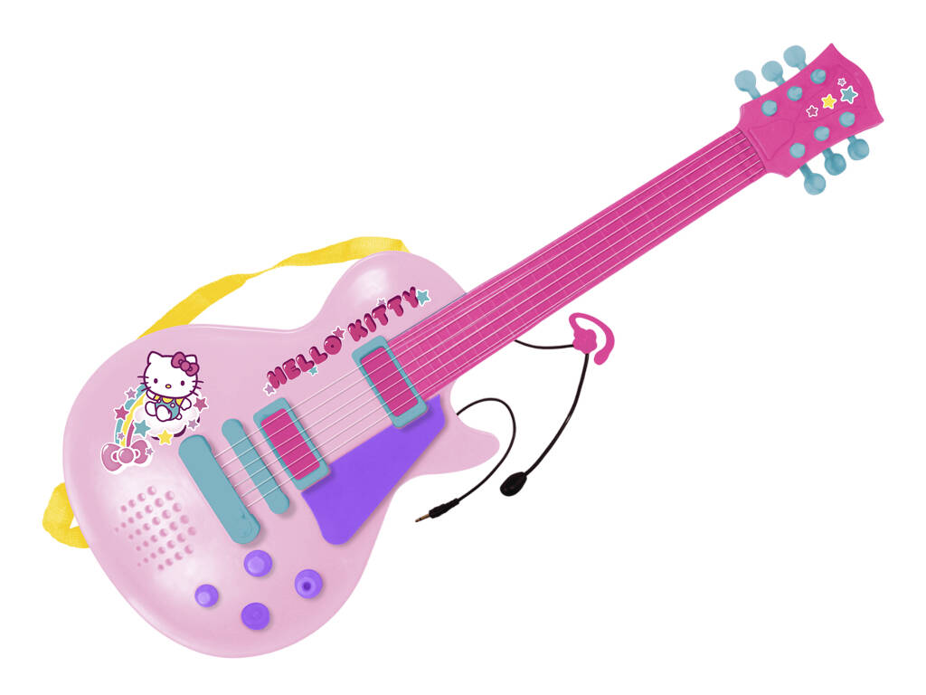 Guitare électrique Hello Kitty avec micro