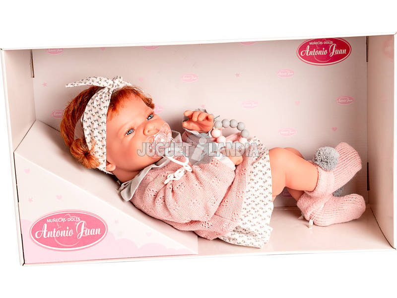 Lea Neugeborene Puppe 40 cm mit Beissring von Antonio Juan 5076