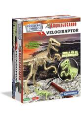 Arqueojugando Vélociraptor Phosphorescent Clementoni 55352