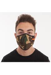 Masque Homologué 3 Filtres Lavable et Réutilisable Camouflage Drapeau
