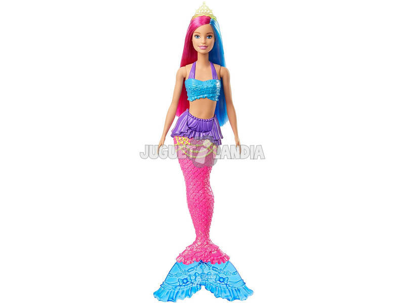 Barbie Sirène Dreamtopia Rose et Bleue Mattel GJK08