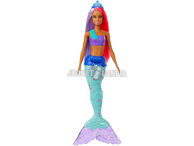 Barbie Sereia Dreamtopia Roxa e Coral Mattel GJK09